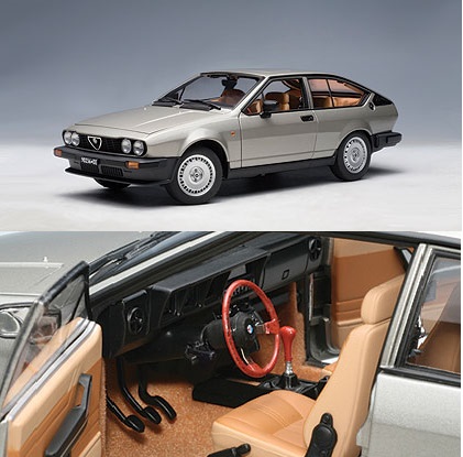 AutoArt 1/18 Alfa Romeo "ALFETTA" GTV 2.0 1980 -Sil-Grey